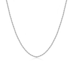 Lantisor argint rodiat 1,3 mm x 45 cm Rope DiAmanti CD030-45cm-SL (Argint 925‰ 3 g.)